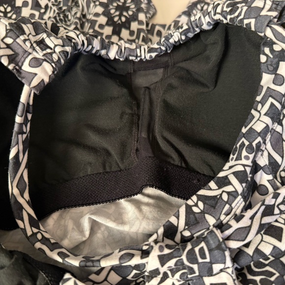 prAna Cali Dress Black & White Kaleidoscope Geometric Print Size XL Racerback - Picture 14 of 16